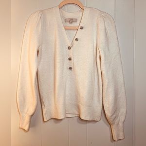 SOLD: Sweater from LOFT, size small, cream